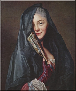 Alexander Roslin 'Dame mit Schleier (Porträt Marie-Suzanne Roslin)'